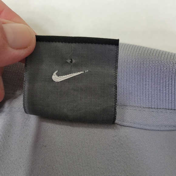 Nike Golf Polo Dri Fit Men's‎ Large Grey Diamond Pattern Gray Performance - Picture 7 of 9